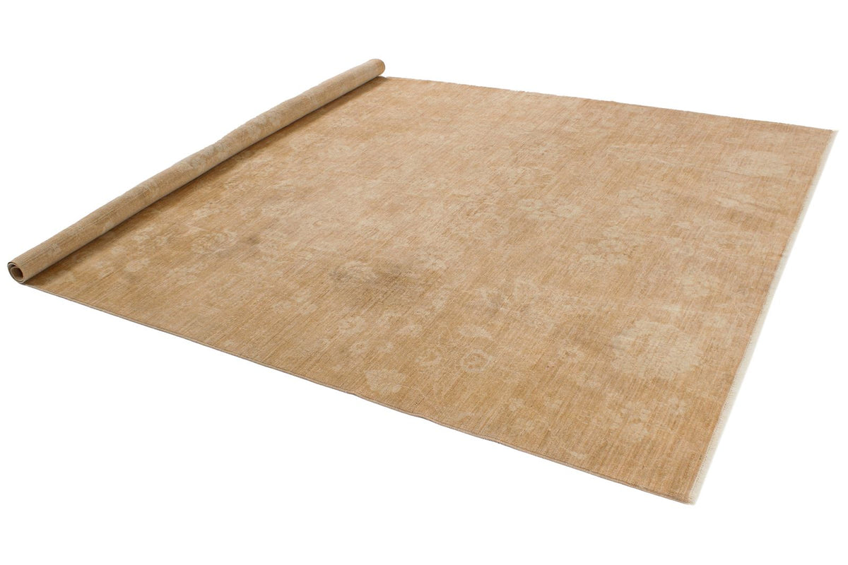 7x10 Beige Turkish Oushak Rug