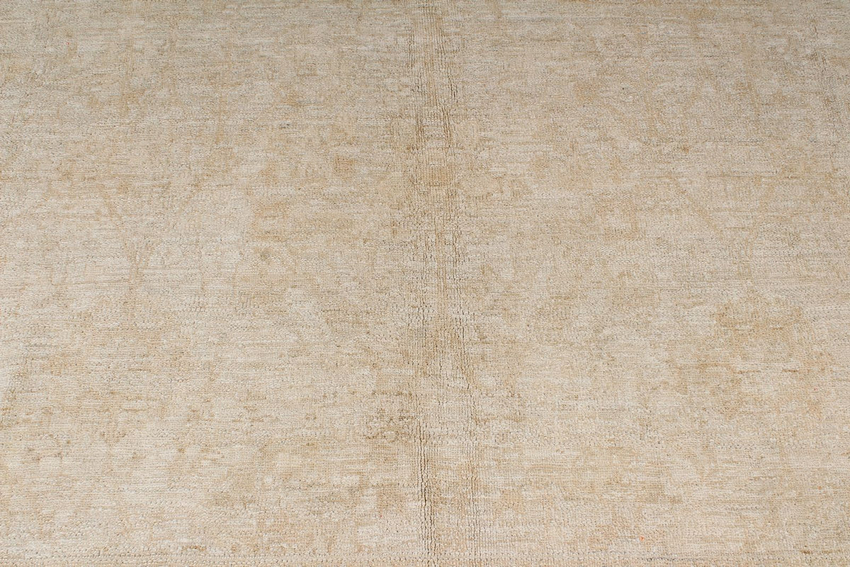 9x12 Beige Turkish Oushak Rug