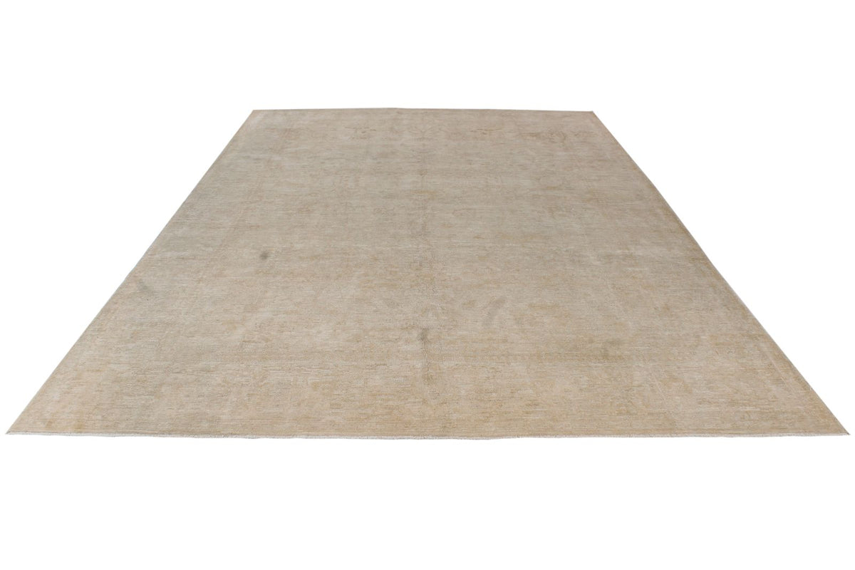 9x12 Beige Turkish Oushak Rug
