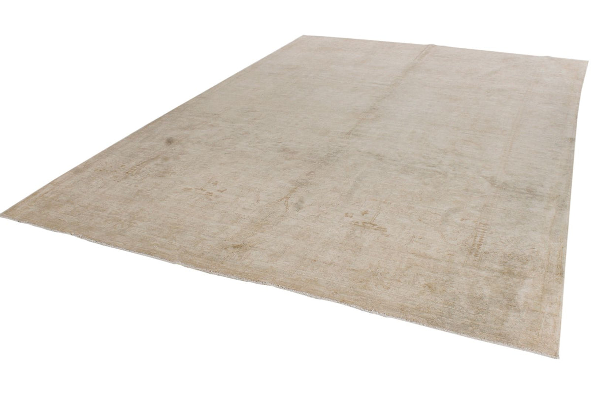 9x12 Beige Turkish Oushak Rug
