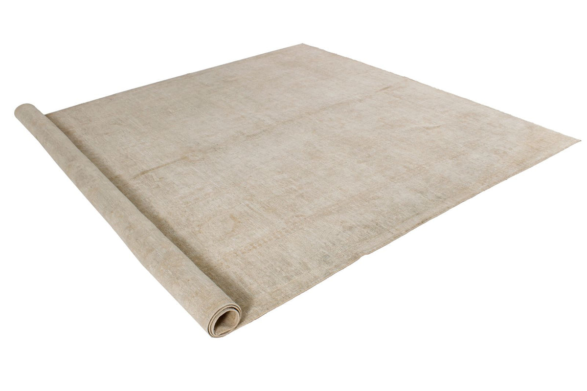 9x12 Beige Turkish Oushak Rug