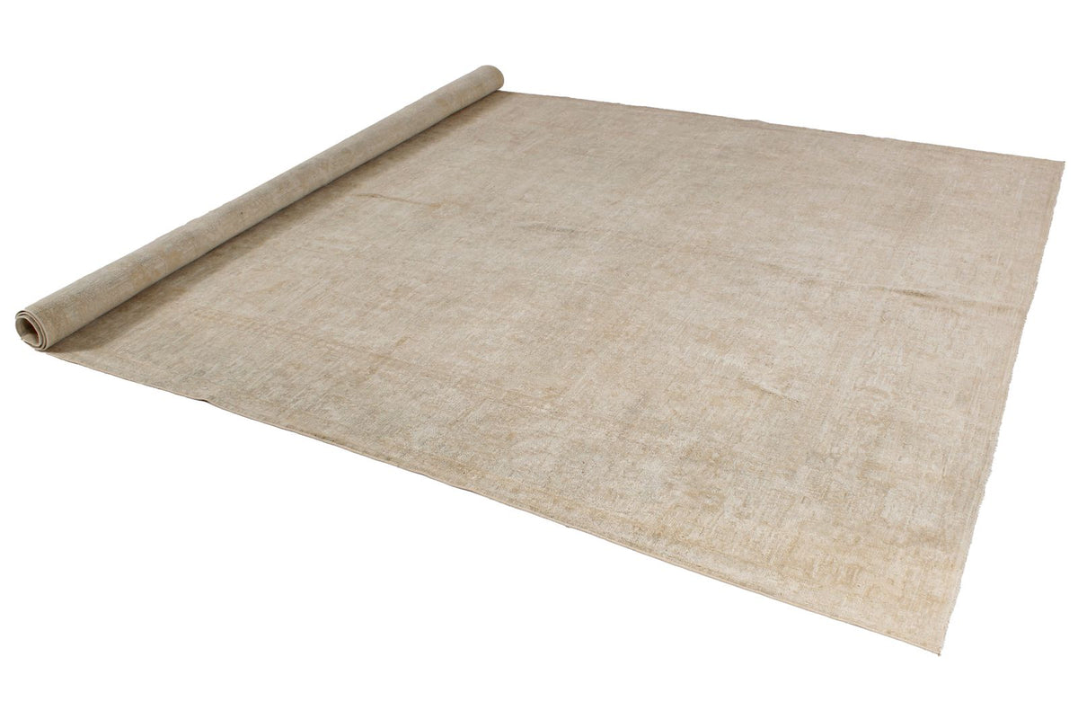 9x12 Beige Turkish Oushak Rug