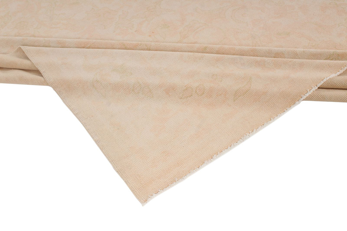 9x11 Beige and Rust Turkish Oushak Rug