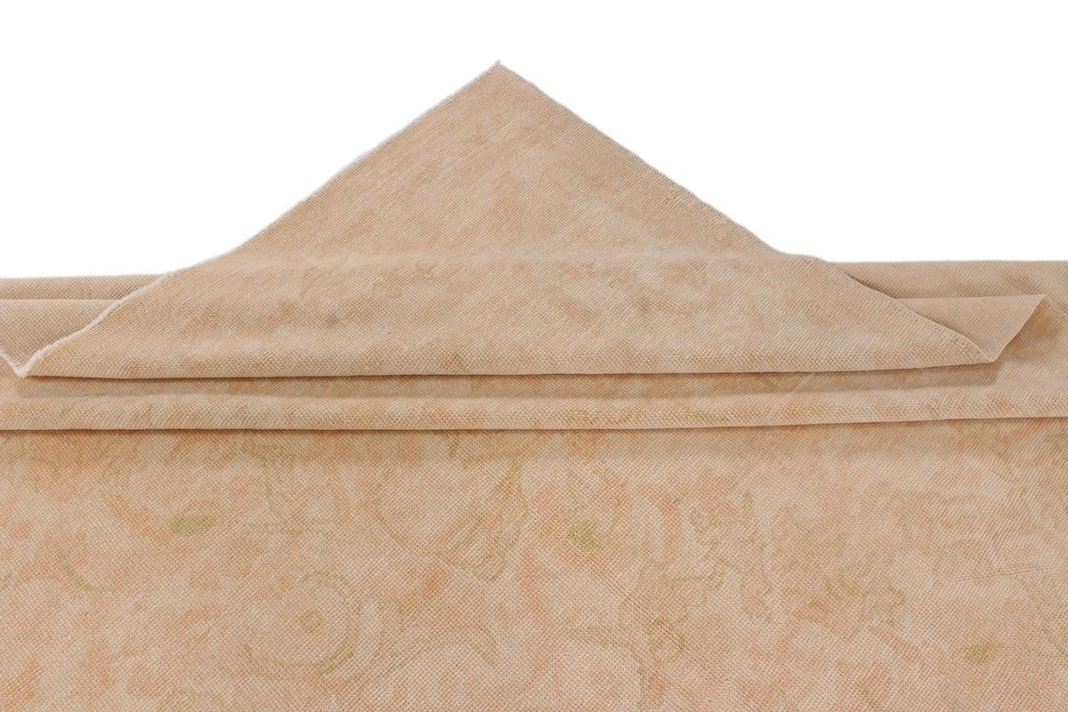 9x11 Beige and Rust Turkish Oushak Rug