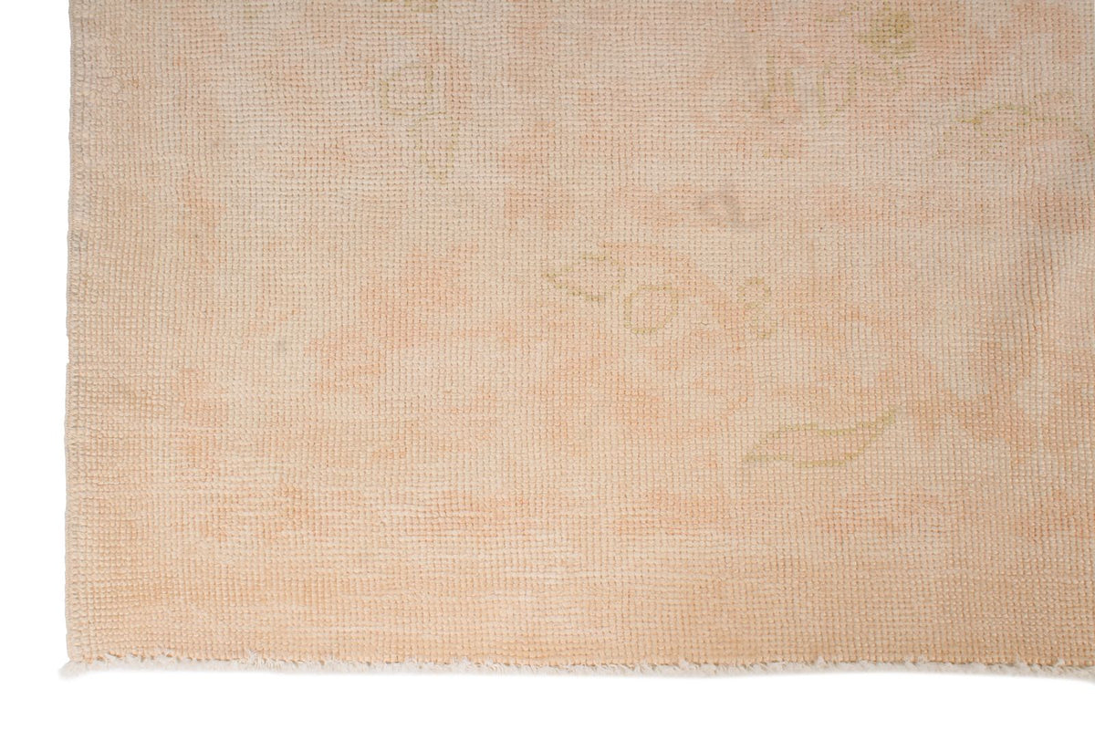 9x11 Beige and Rust Turkish Oushak Rug