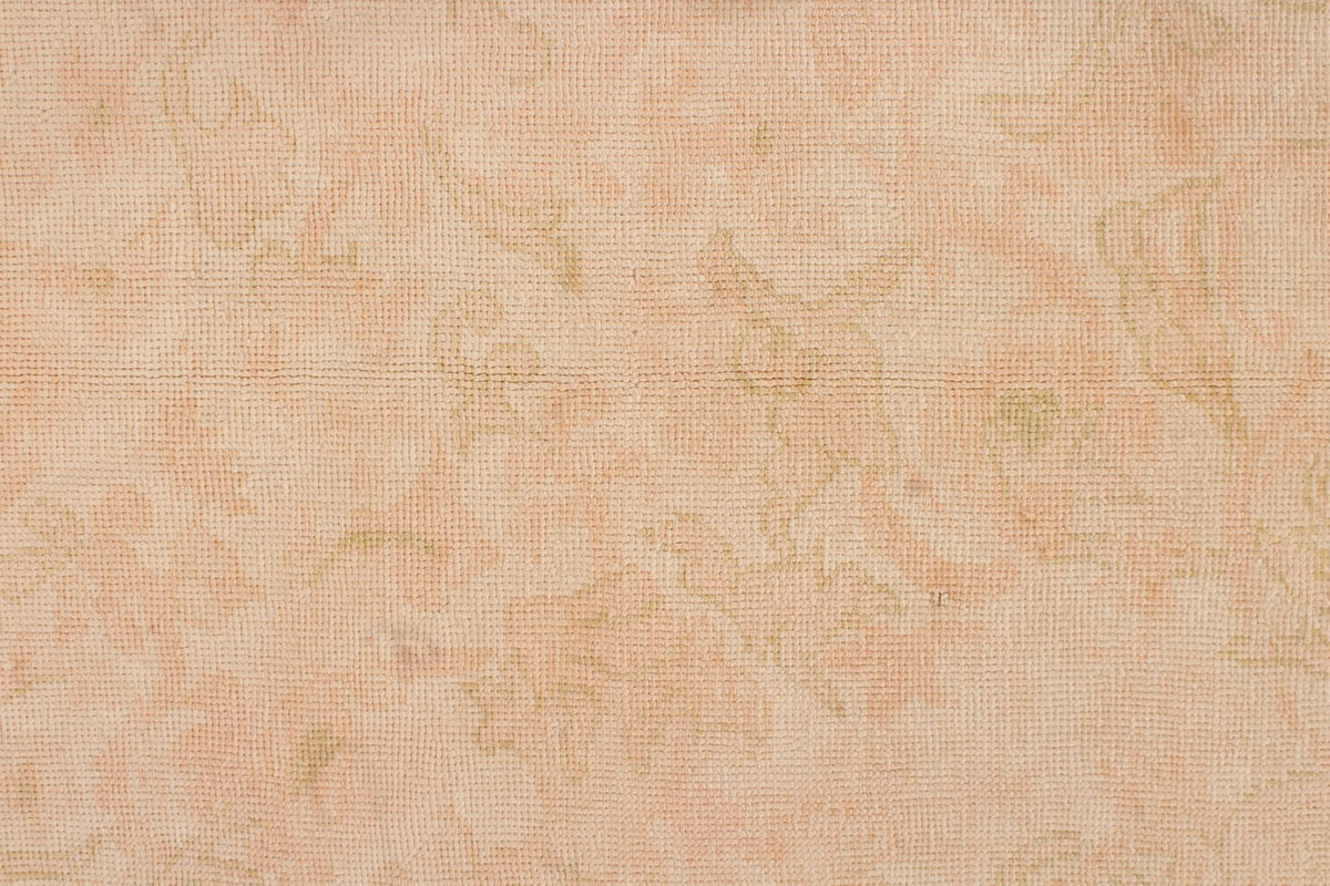 9x11 Beige and Rust Turkish Oushak Rug