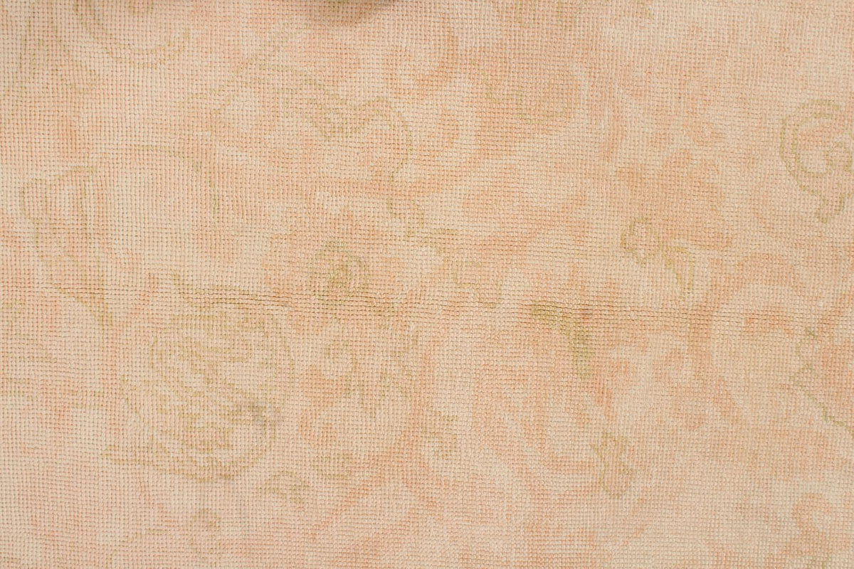 9x11 Beige and Rust Turkish Oushak Rug