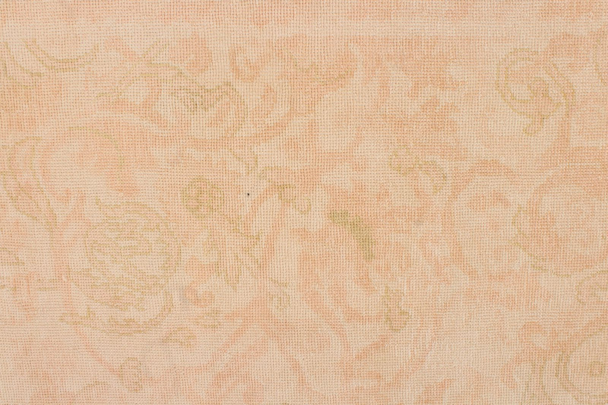 9x11 Beige and Rust Turkish Oushak Rug