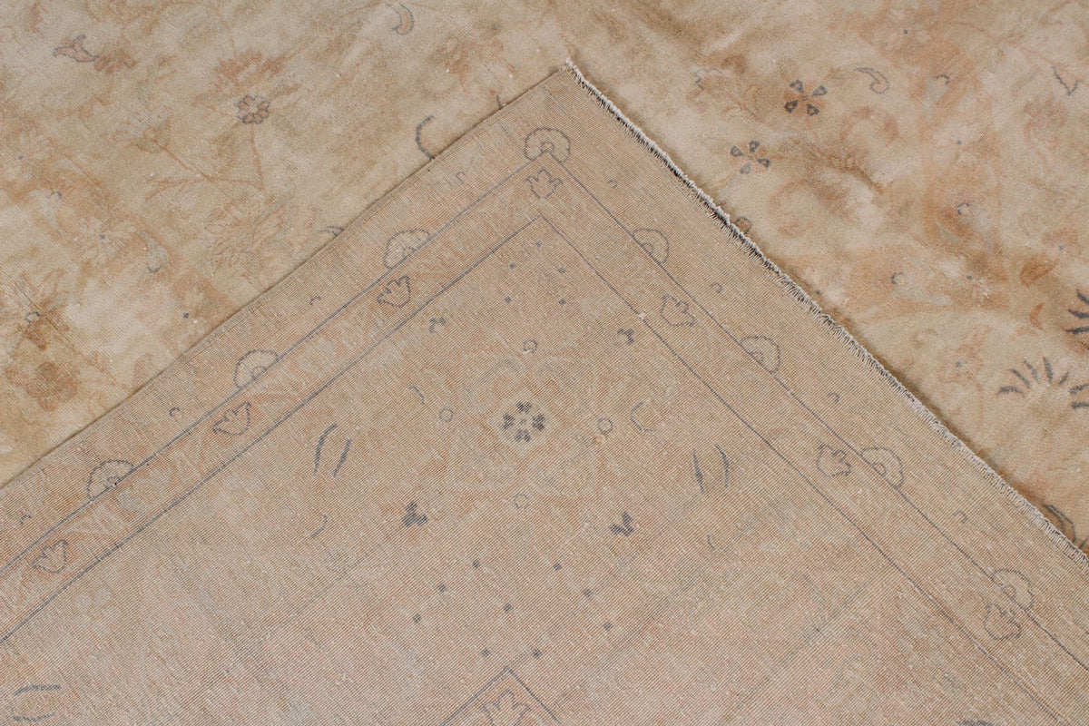 9x18 Beige and Rust Persian Traditional Runner