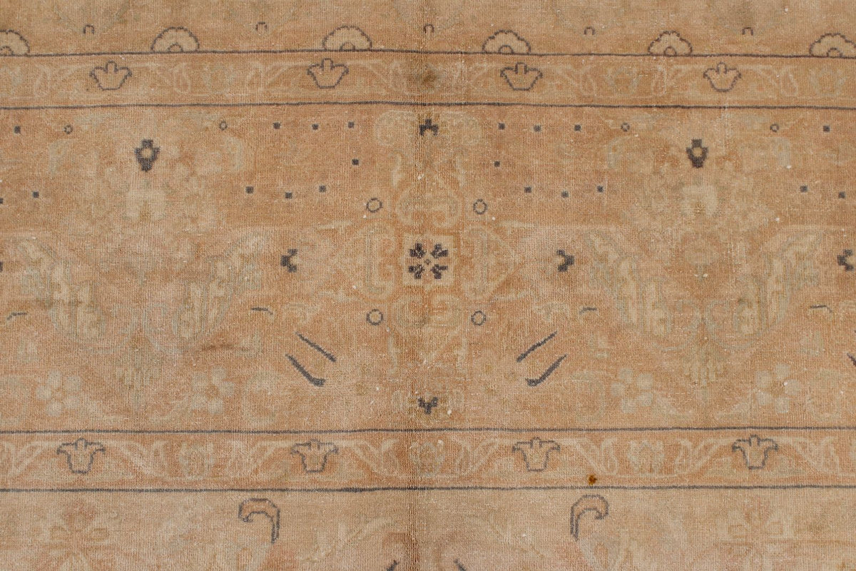 9x18 Beige and Rust Persian Traditional Runner