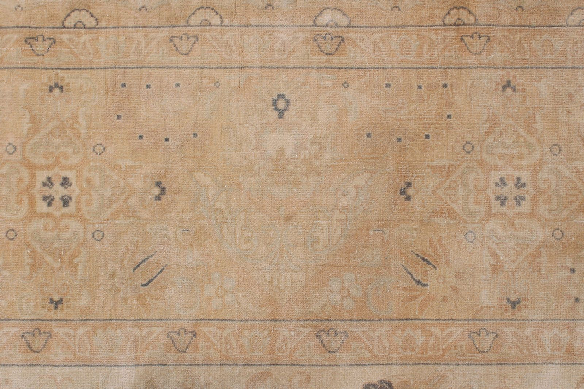 9x18 Beige and Rust Persian Traditional Runner