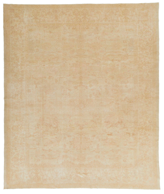 10x12 Beige and Rust Turkish Traditional Rug