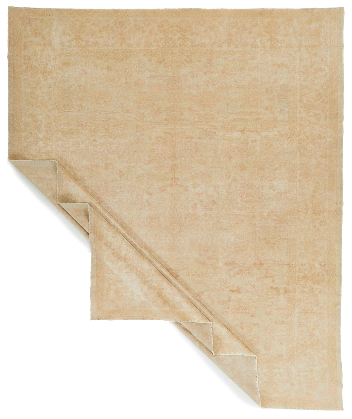 10x12 Beige and Rust Turkish Traditional Rug