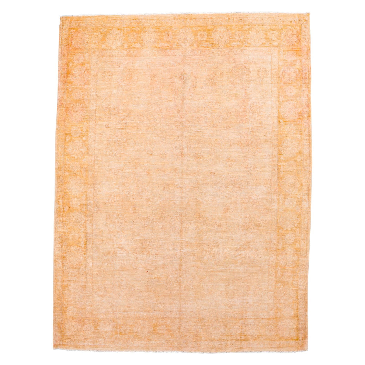 9x12 Beige Turkish Oushak Rug