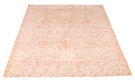 Vintage Handmade 6x9 Beige and Rust Anatolian Turkish Oushak Distressed Area Rug