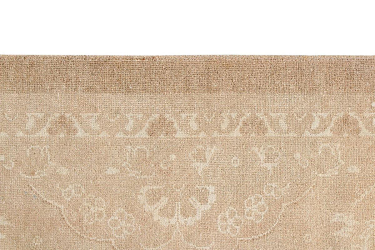 8x10 Beige and Brown Turkish Oushak Rug