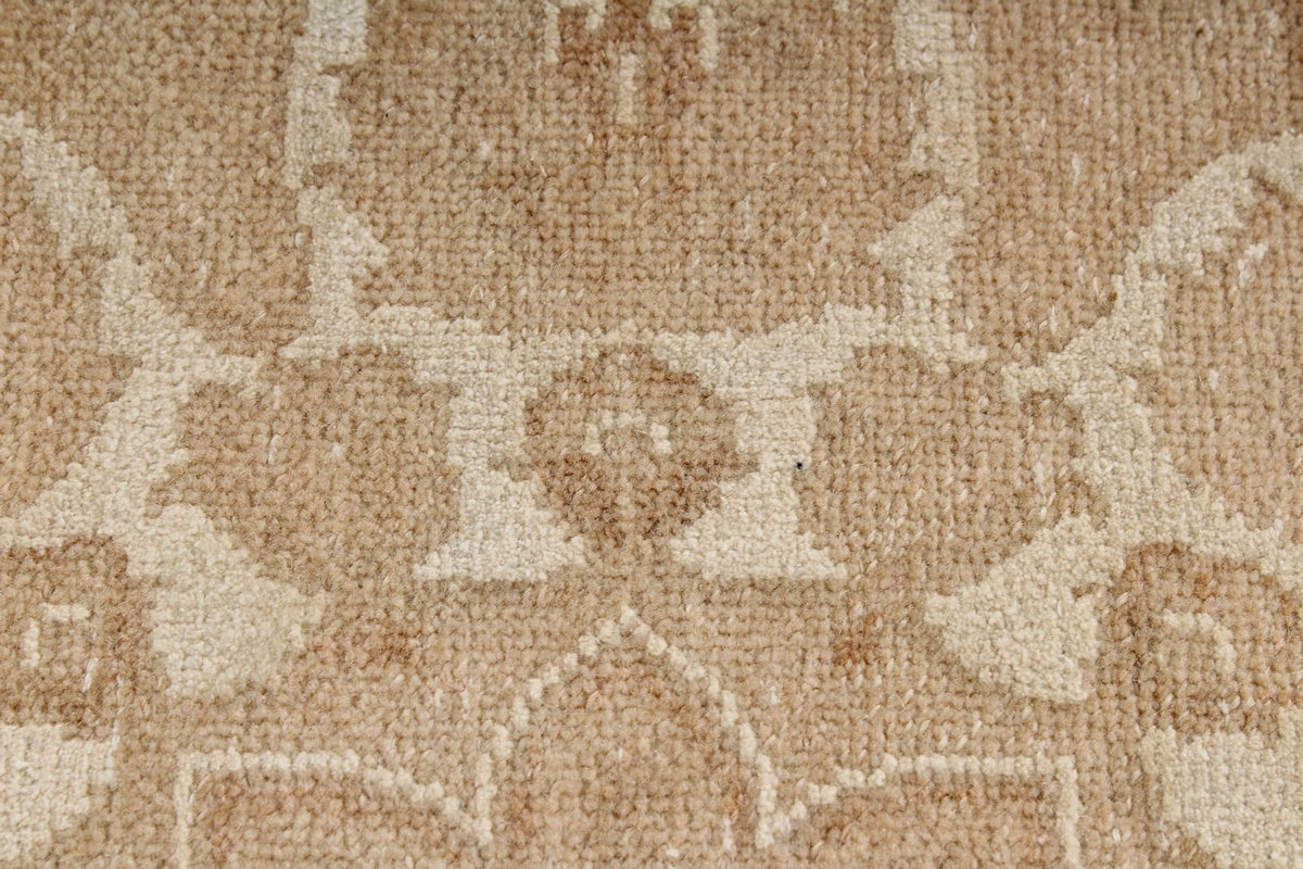 8x10 Beige and Brown Turkish Oushak Rug