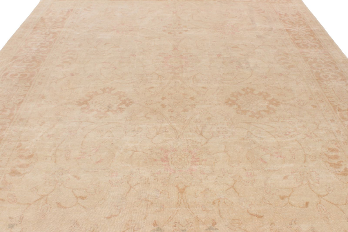 9x12 Beige Turkish Traditional Rug