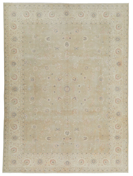 9x12 Navy and Brown Turkish Traditional Rug