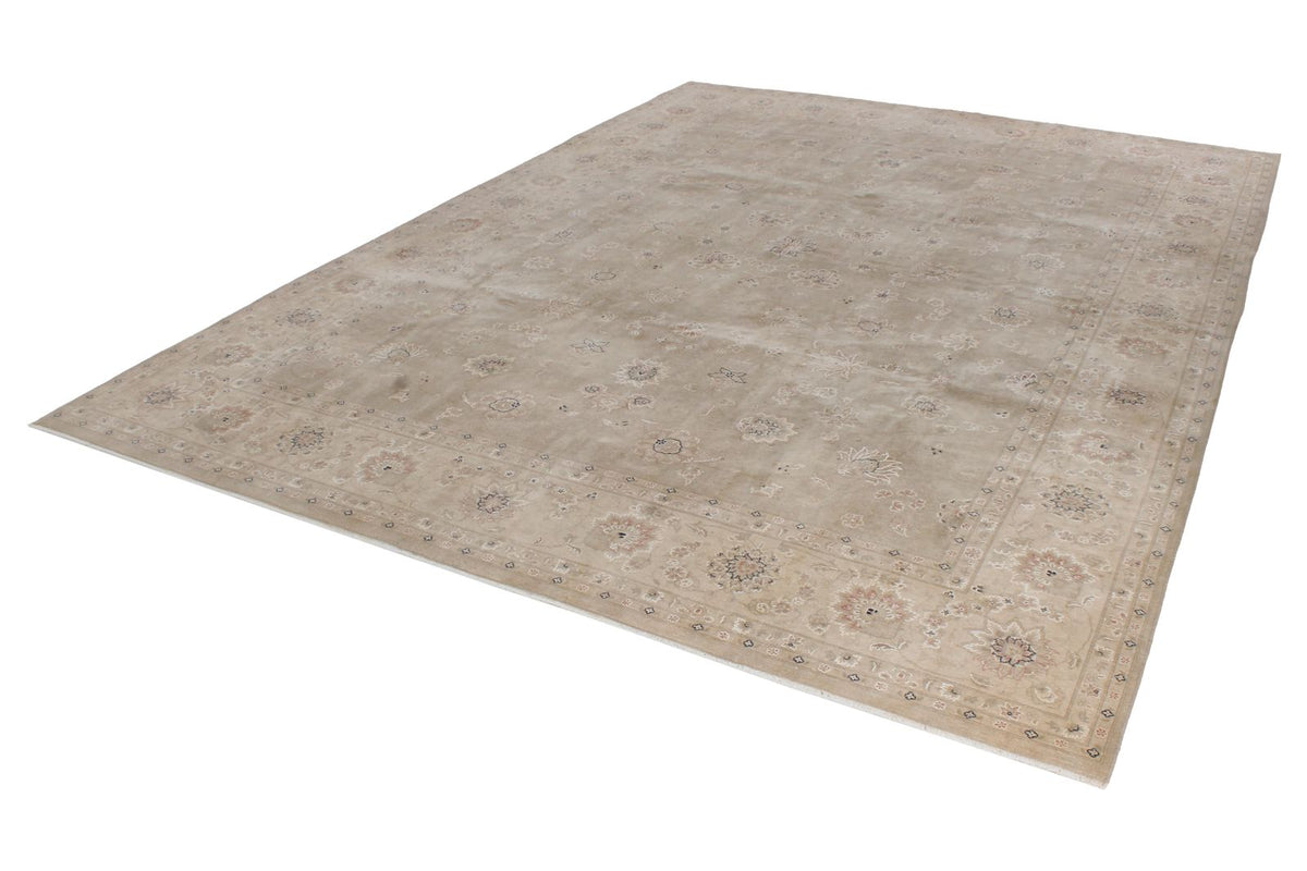 9x12 Navy and Brown Turkish Traditional Rug