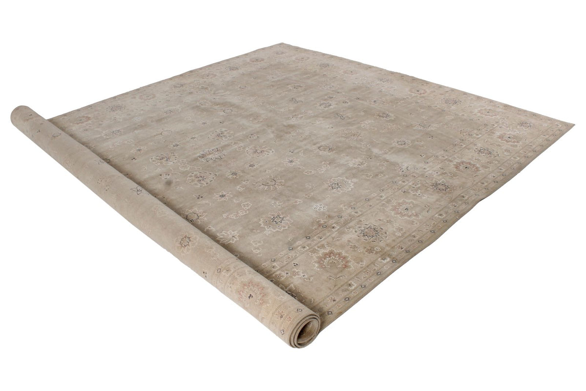 9x12 Navy and Brown Turkish Traditional Rug