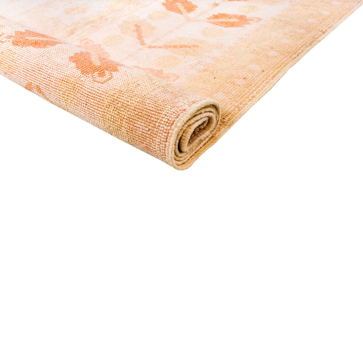 6x9 Beige and Rust Traditional Rug