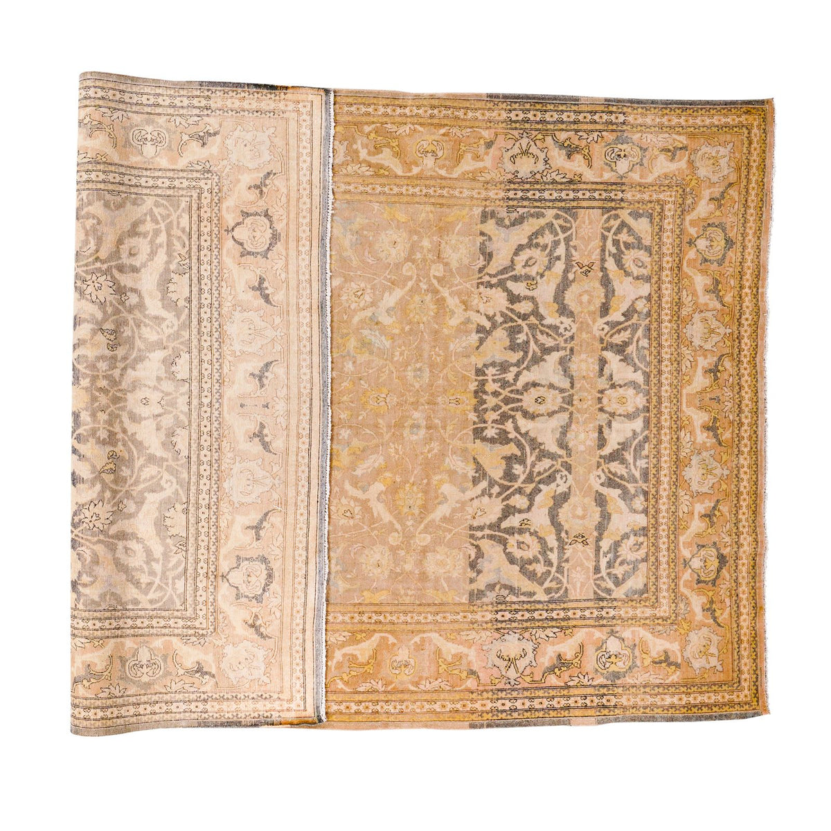 5x8 Beige and Blue Persian Traditional Rug