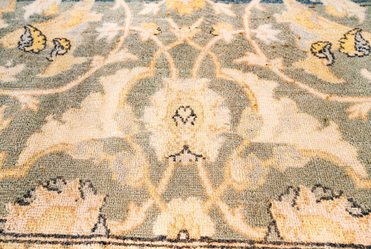 5x8 Beige and Blue Persian Traditional Rug