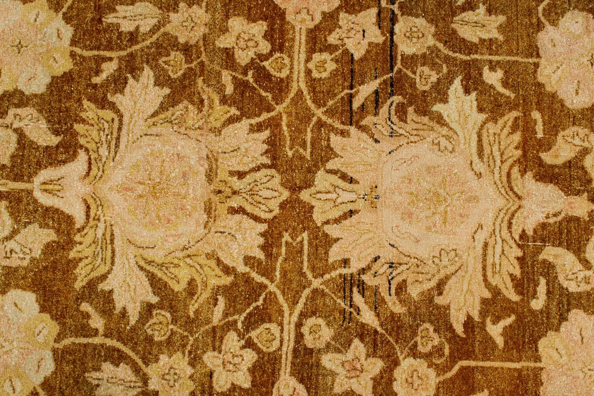 9x12 Yellow and Beige Turkish Oushak Rug