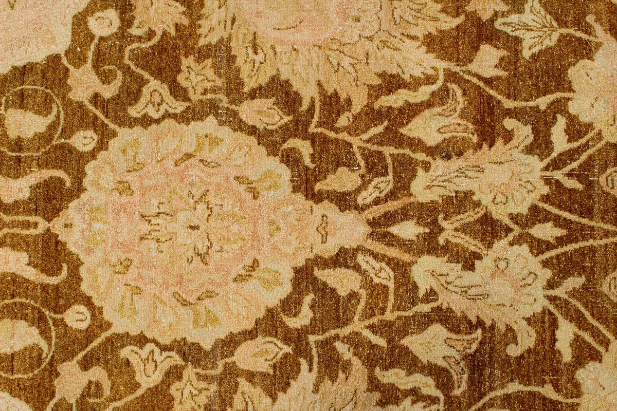 9x12 Yellow and Beige Turkish Oushak Rug