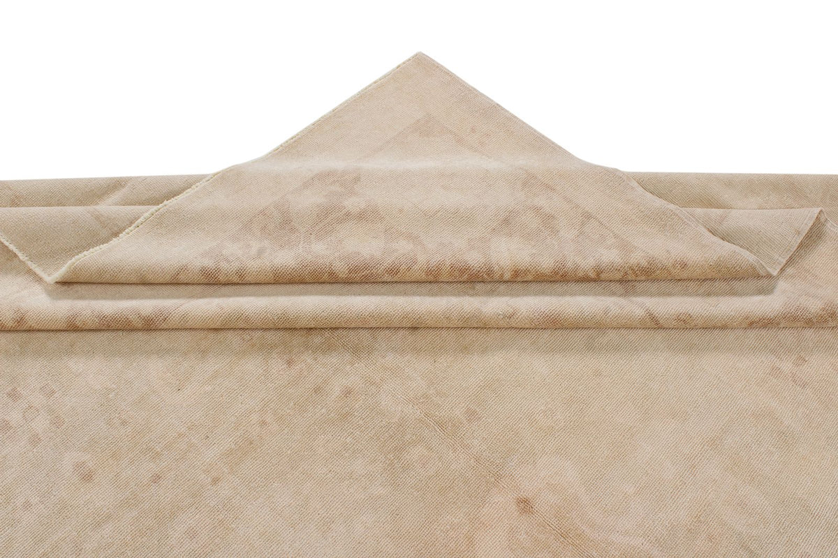 9x12 Beige and Brown Turkish Oushak Rug