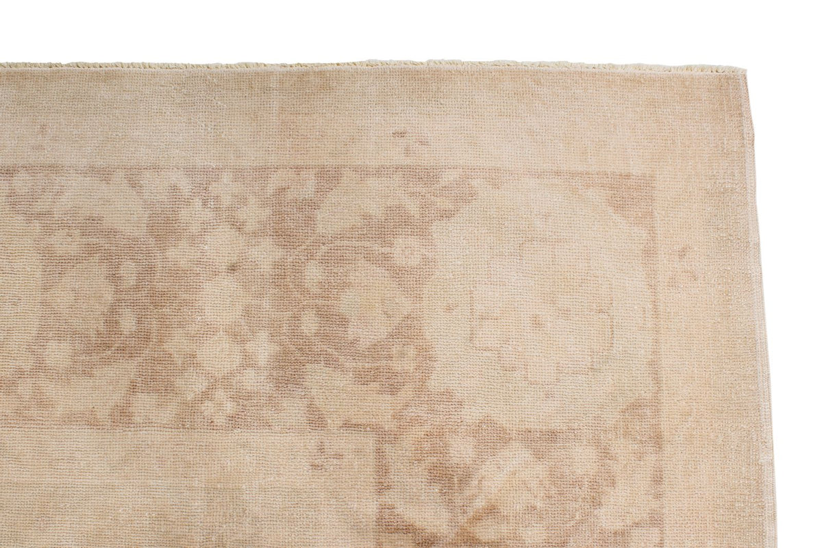 9x12 Beige and Brown Turkish Oushak Rug