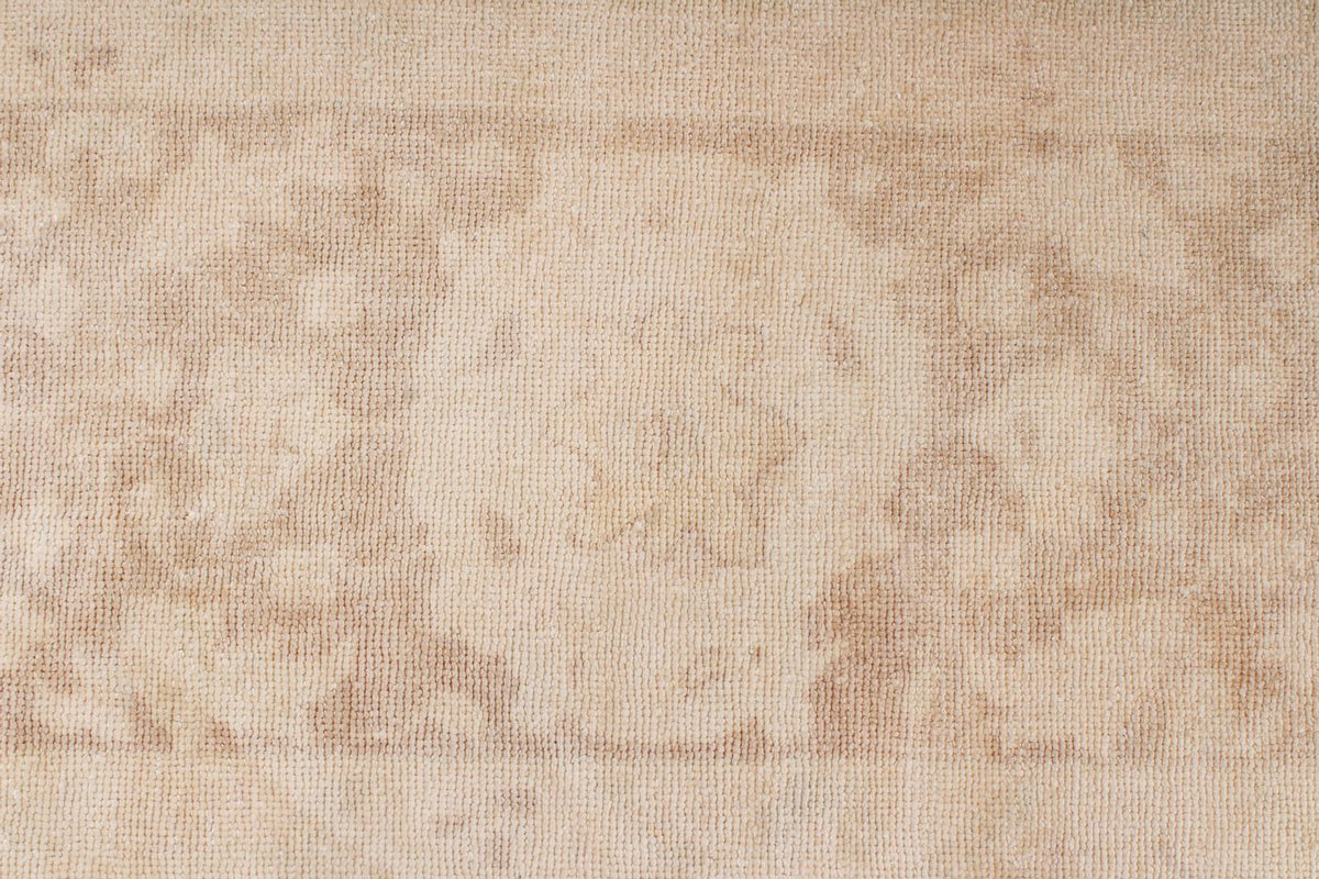 9x12 Beige and Brown Turkish Oushak Rug