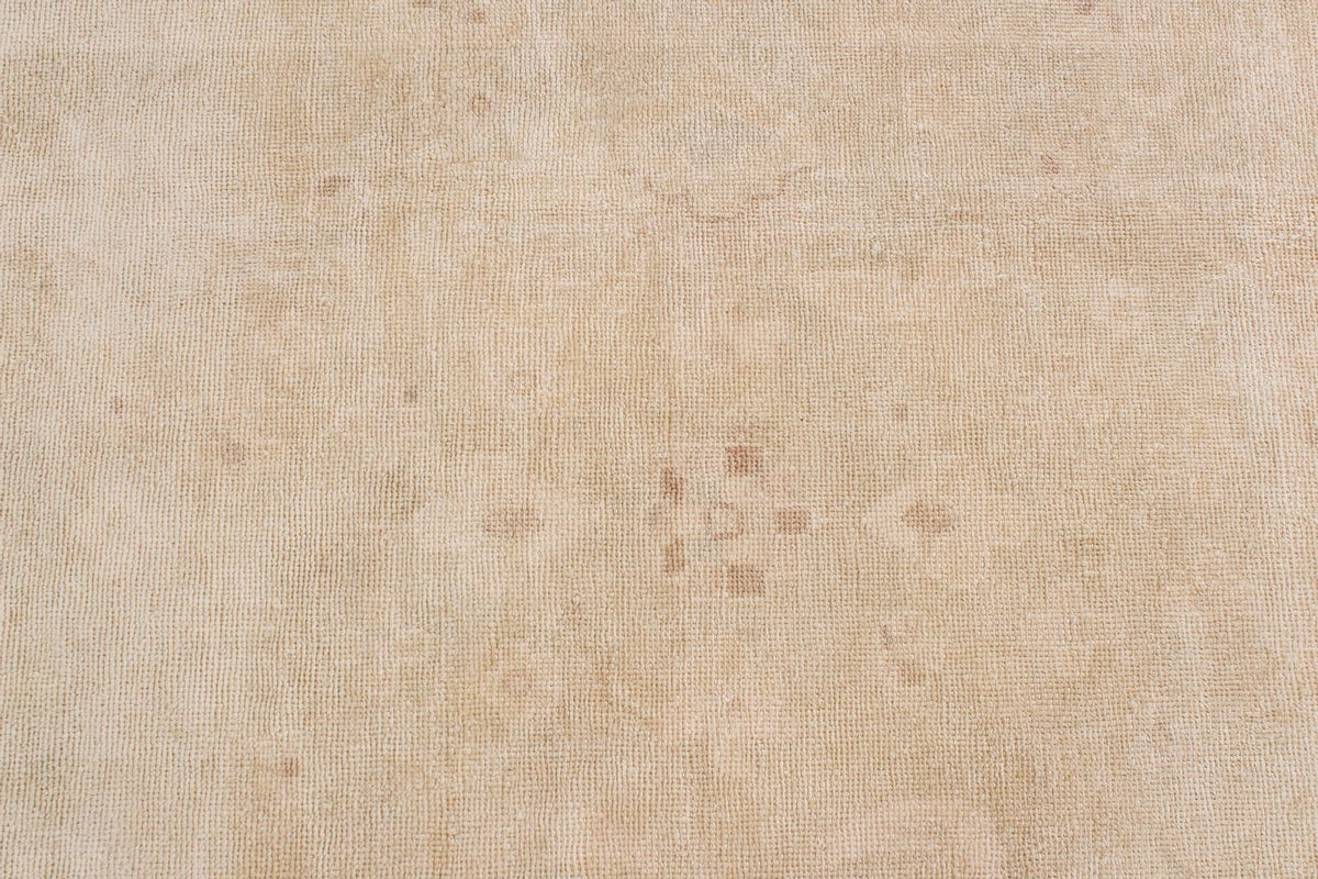 9x12 Beige and Brown Turkish Oushak Rug