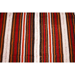 Vintage Handmade 4x6 Brown and White Anatolian Turkish Traditional Distressed Area Rug