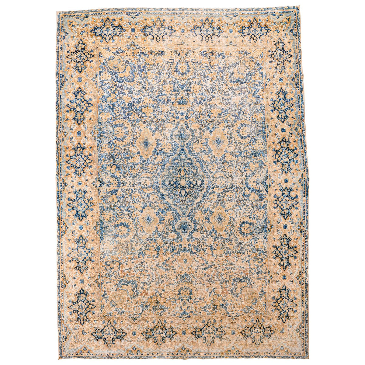 10x14 Beige and Blue Persian Traditional Rug