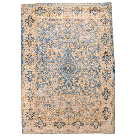 10x14 Beige and Blue Persian Traditional Rug