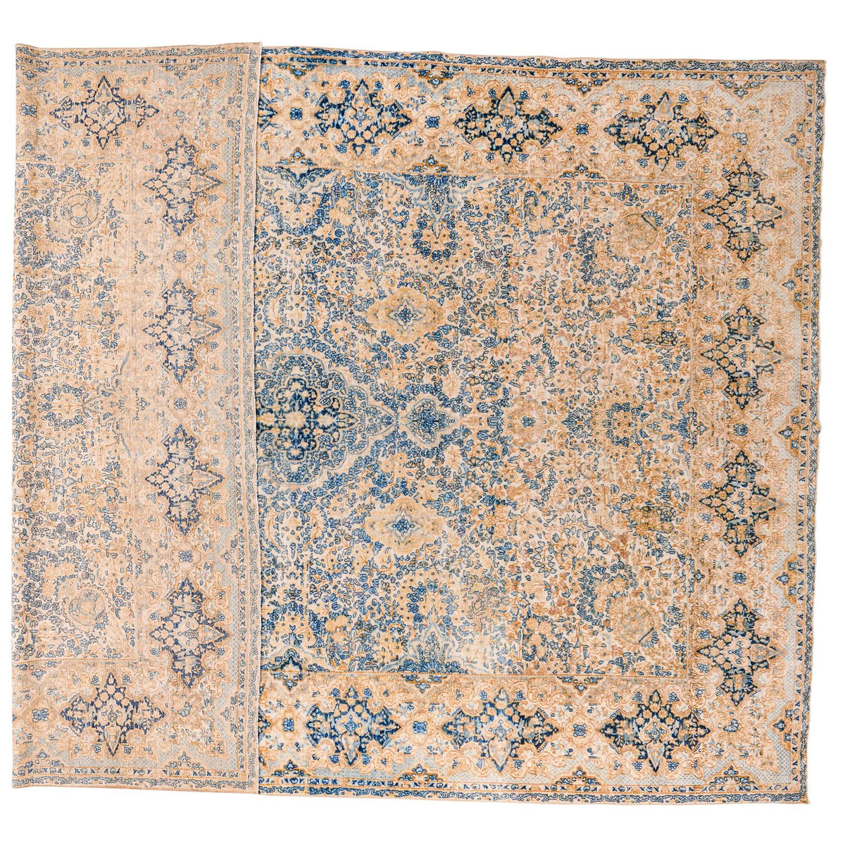 10x14 Beige and Blue Persian Traditional Rug