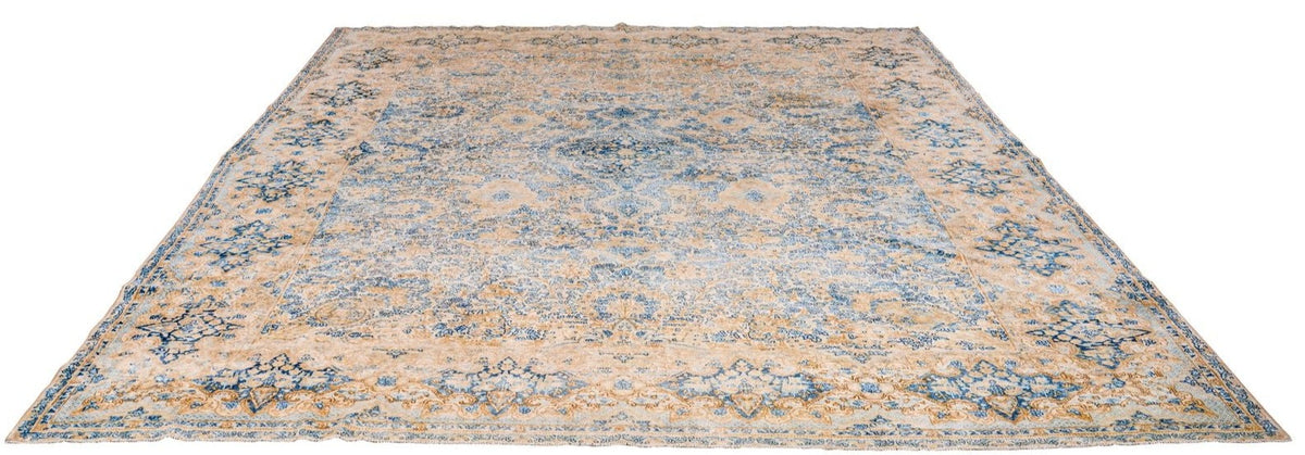 10x14 Beige and Blue Persian Traditional Rug