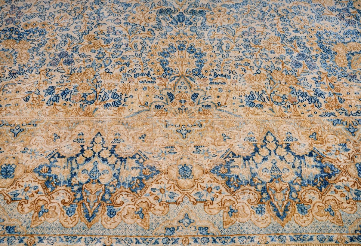 10x14 Beige and Blue Persian Traditional Rug