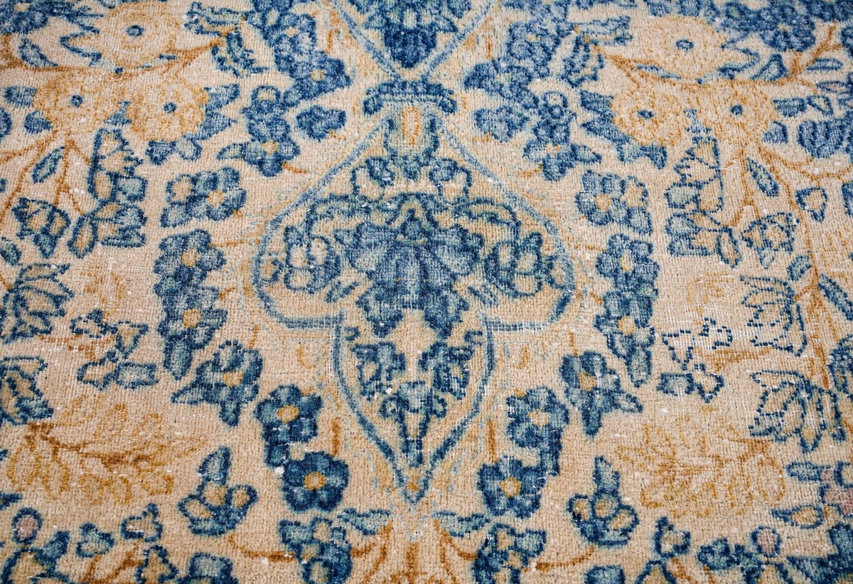 10x14 Beige and Blue Persian Traditional Rug