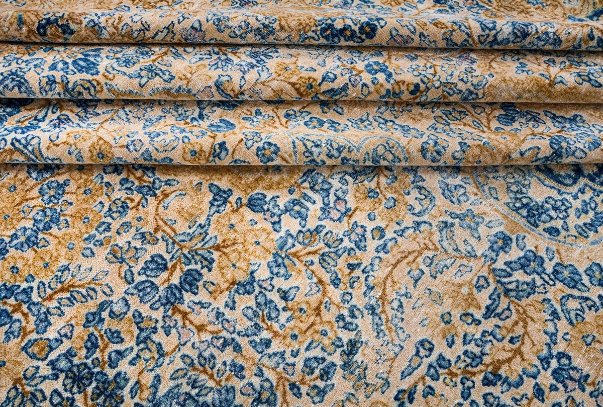 10x14 Beige and Blue Persian Traditional Rug