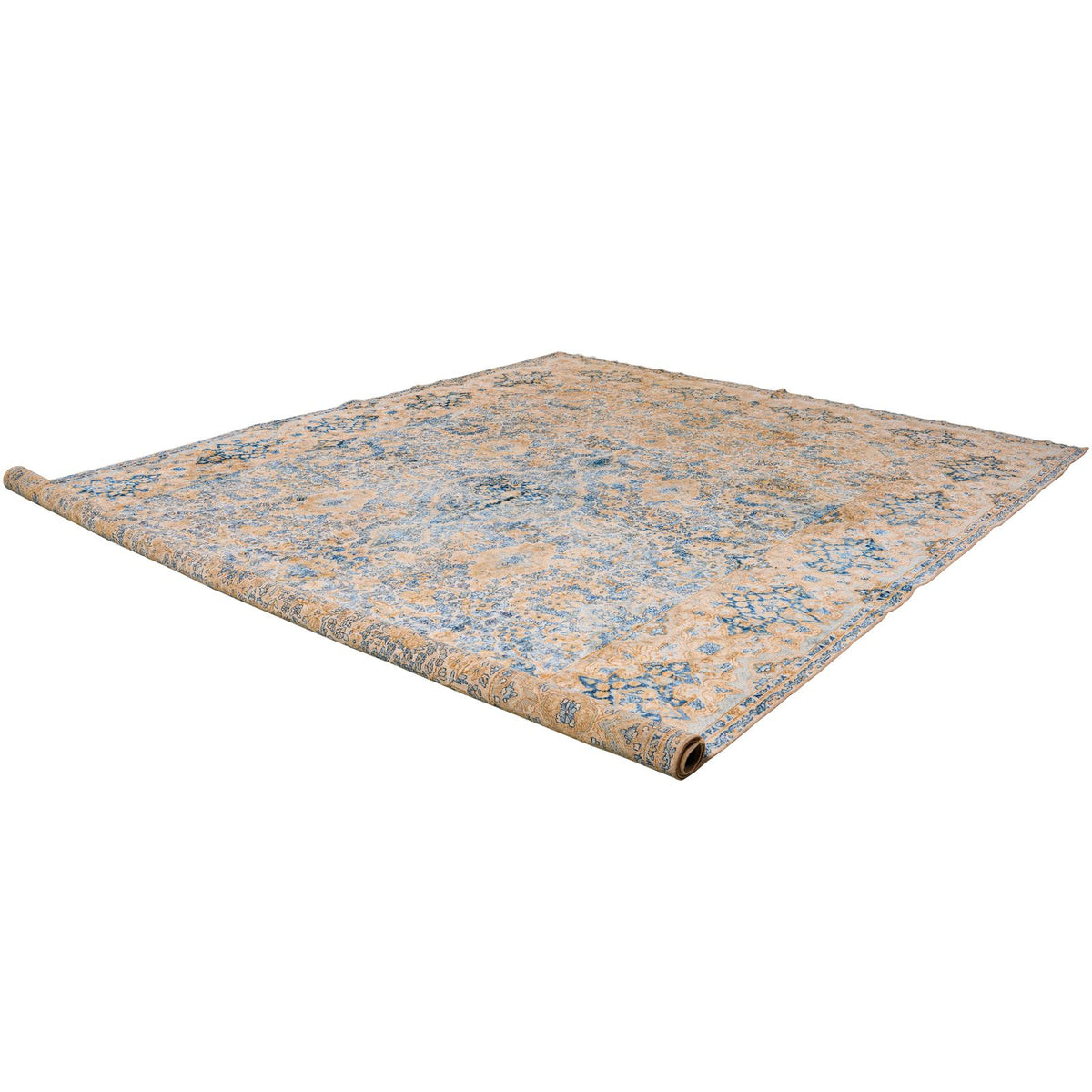 10x14 Beige and Blue Persian Traditional Rug