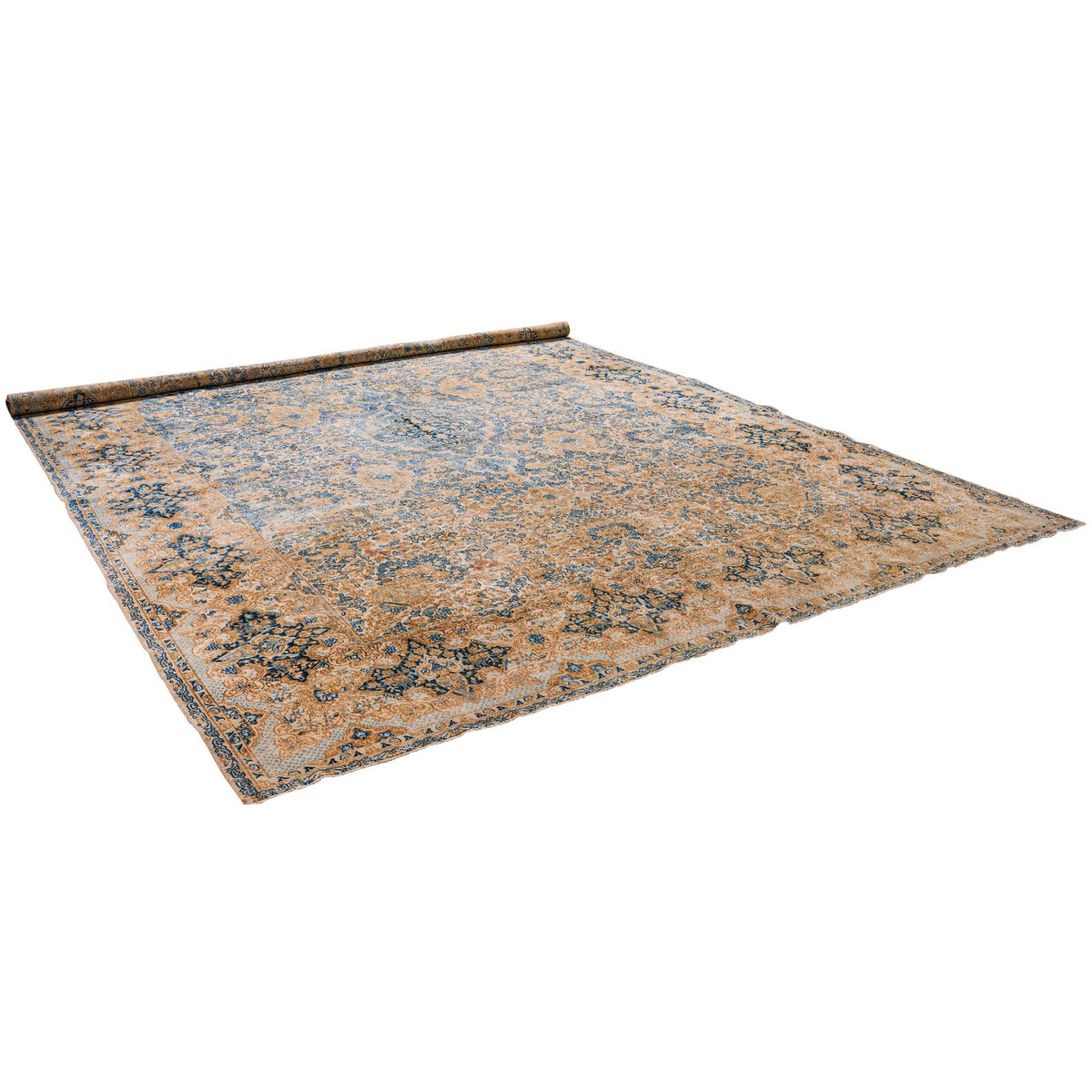 10x14 Beige and Blue Persian Traditional Rug