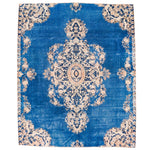 6x8 Blue and Beige Persian Rug