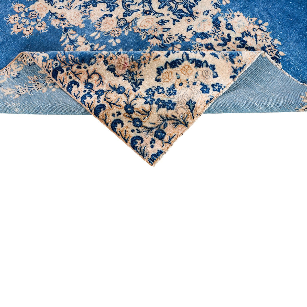 6x8 Blue and Beige Persian Rug
