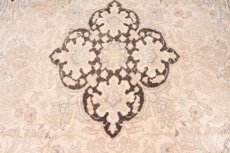 7x8 Beige and Brown Persian Traditional Rug