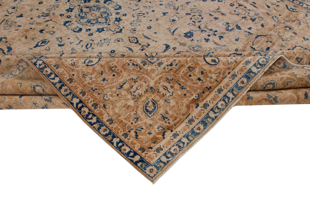 9x12 Beige and Blue Persian Traditional Rug