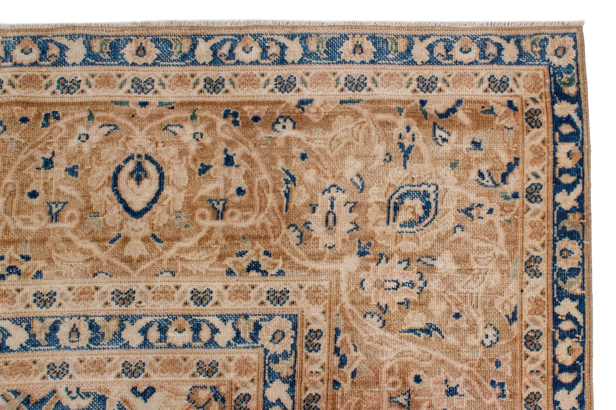 9x12 Beige and Blue Persian Traditional Rug