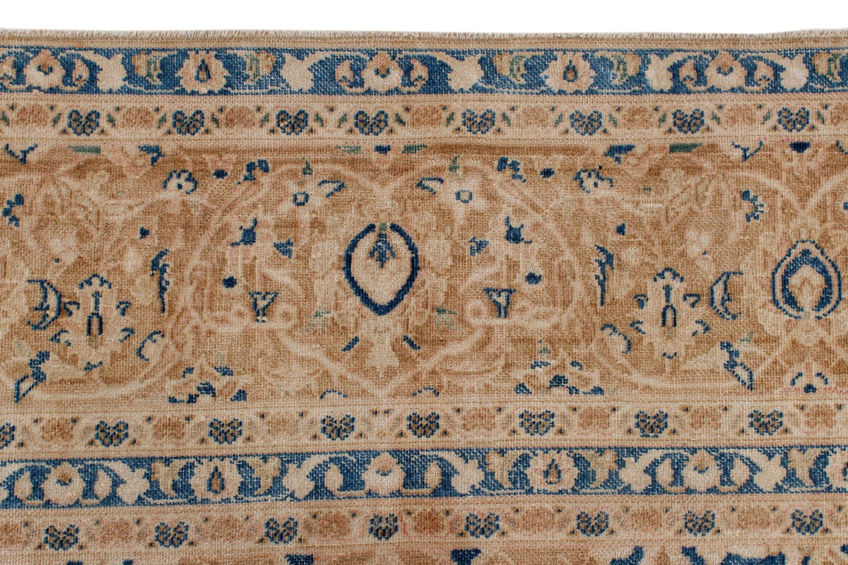 9x12 Beige and Blue Persian Traditional Rug